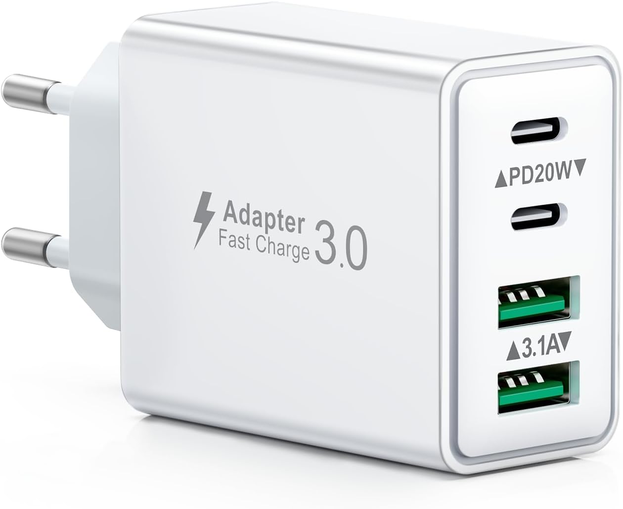 Cargador USB C 40W, Cargador iPhone Carga Rapida